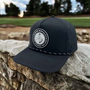 Gorra de Béisbol Deportiva Impermeable para Hombre, de 5 Paneles, con Orificios Cortados a Láser, Logotipo de Goma, Secado Rápido, Estilo Camionero - Product Image 4