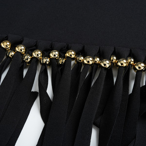 Nouvelle Robe Moulante Sans Manches en Maille pour Femme 2026 avec Franges Asymétriques et Rivets – Tenue de Soirée Audacieuse pour Club - Product Image 6