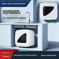 Chauffe-eau électrique de cuisine compact personnalisable avec sortie d'eau supérieure/inférieure, mécanique, 10-25L, chauffe-eau électrique carré