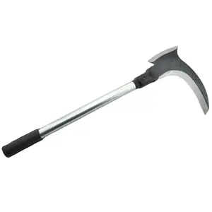 China Steel Long Handle Farmer Garden reaping tools hook axe agriculture tools hand Sickle