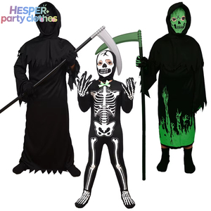 Máscara de Ghostface de Poliéster para Disfraz de Halloween HESPER, Disfraz de Terror para Adolescentes, Túnica Brillante para Fiestas - Product Image 3