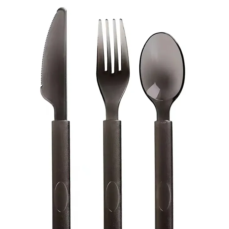 Kunststoff Messer Gabel Löffel Sets Einweg Besteck Löffel Gabeln Messer Geschirr Geschirr Für Familie/Hotel/ Restaurant