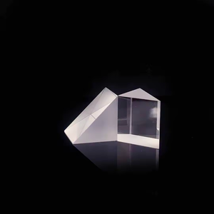 Factory Optical Glass 45 Degree Right Angle Triangular Prism With Mirror Reflective Coated