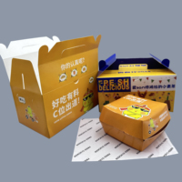 Chine Haute Qualité Jetable Mcdonald Tailles Papel Amable Ensalada Sushi Frites Frites Aile De Poulet Frit Papier Burger Boîte À Lunch