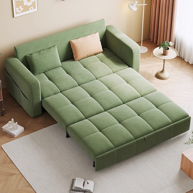 Multifunctional Telescopic Dual-purpose Living Room Sofa Bed, Suitable for Folding Bed in Rental Apartment Study Room