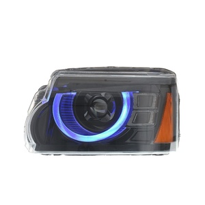 Conjunto de 4 faros delanteros estilo modificado 10-16 con luces diurnas LED de 12V y lente de señal de giro, faros LED de 12V 10-16 para 4 Hea - Product Image 2