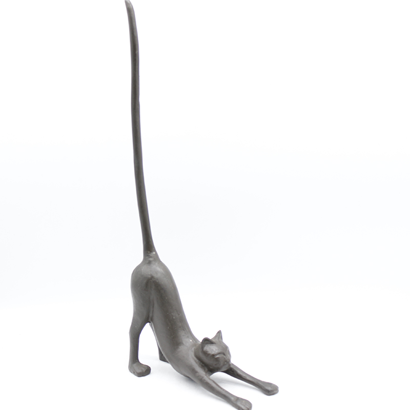 Горячая Распродажа Металл искусство чугуна стол декоративный Кот Держатель салфеток