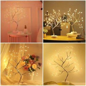 RGB ambient ligTree Plastic Garland Lamp Plug-In Touch Control Modern Warm White <b>LED</b> Kids Bedroom Fairy <b>Light</b> Night <b>Light</b> 1-Year - Product Image 5