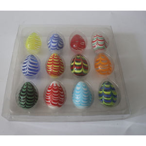 12 шт., цветные пасхальные яйца 30 мм - Product Image 6