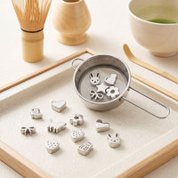 Perles de tamisage en acier inoxydable de forme personnalisée, de qualité alimentaire, pour ensemble tamis et passoire à matcha, vente en gros