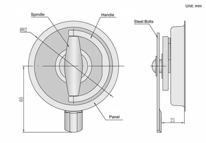 Serrure cylindrique moderne sans clé en acier inoxydable <span class=keywords><strong>MS900</strong></span>, vente chaude, pour armoire de tuyau d'incendie, norme ANSI Grade 1 - Product Image 6