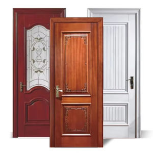 Nouvelle conception moderne, porte principale de villa en bois massif, isolation acoustique, designs imperméables, décoration intérieure, porte de chambre en bois - Product Image 4