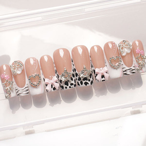 <span class=keywords><strong>Kit</strong></span> <span class=keywords><strong>de</strong></span> <span class=keywords><strong>Uñas</strong></span> Acrílicas Postizas Hechas a Mano, Diseño 3D Pre-diseñado, Juego <span class=keywords><strong>de</strong></span> 10 Piezas, <span class=keywords><strong>Precio</strong></span> <span class=keywords><strong>de</strong></span> Fábrica al por Mayor - Product Image 5