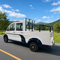 Voiture utilitaire électrique de patrouille 6 places 72V avec frein à disque pour usage en station balnéaire, hôtel, communauté et campus