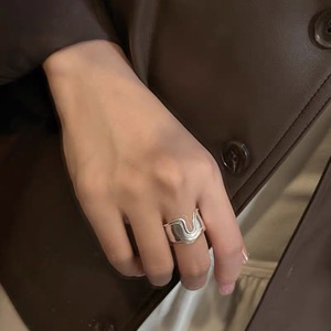 Water Drop Shape Silver <b>Ring</b> For Women Index Finger Fashion Simple Trendy Gift Jewelry - Product Image 4