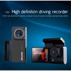 Monitor con Doppia Lente, DVR a <span class=keywords><strong>3</strong></span> Canali, Scatola Nera, DVR Auto 24H HD 1080P, Dash Cam Interna per Veicoli A7 con Telecamera Posteriore - Product Image 1