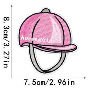 Parches bordados de tela personalizados en 3D, decoración de encaje de estilo planchado para coser a presión de calor para ropa, sombreros, forma de flor - Product Image 2