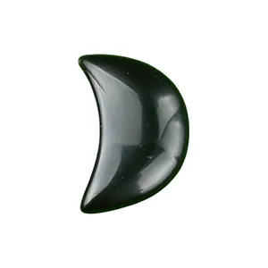 Großhandel Natürlicher Obsidian Mondstein kleiner Anhänger 20 mm Geeignet für DIY-Schmuckherstellung Design Anhänger Halskette Mondschmuck