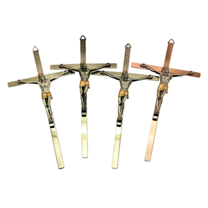 Haute réputation Immanuel Crucifix jésus suspendu décoration murale religieux inspirant chrétien produit fabriqué à la main INRI - Product Image 1