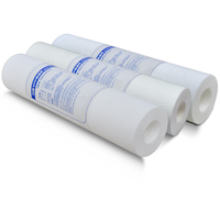 Cartouche filtrante à sédiments en PP soufflé à chaud Big Blue de 20 pouces, diamètre extérieur 4,5 pouces, 1 micron / 5 microns, pour pré-filtration RO pour toute la maison
