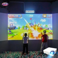 Plus de 30 jeux interactifs numériques de projection murale, jeu de lancer de balles, attraction immersive pour enfants, parc d'attractions, fosse à balles souple