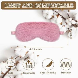 Nouvelle Masque de Sommeil Doux et Moelleux en Peluche, Satin et Coton pour les Yeux – Fourniture Essentielle pour la Santé - Product Image 2