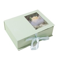 Set Kotak Hadiah Bunga Sabun Buatan Tangan & Minyak Esensial dengan Dupa Wangi - Hadiah Aromaterapi Hari Valentine untuknya