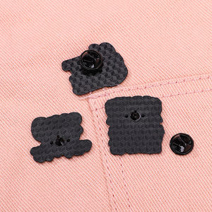 Sming булавки я просто хочу, чтобы погладить кошек жизнь лучше с кошками вокруг. Брошь с металлическими лацканами - Product Image 5