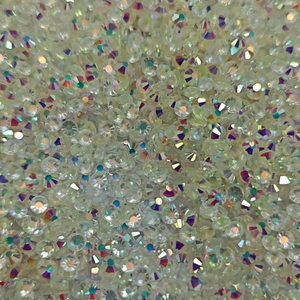 Đá pha lê trắng cao cấp ZK Wholesale, kiểu dáng kim cương trần, chất liệu AB, kích thước SS6-SS20, mặt phẳng, gắn nhiệt, dùng cho váy cưới, thủ công DIY - Product Image 5