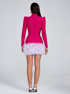 गुलाब लाल रागलान की लंबी आस्तीन के चेहरे के लिए सेक्सी गेंद वाली सेक्सी बॉल पार्टी को छोटे आकार के एक्स-आकार के एक्स लाइट - Product Image 6