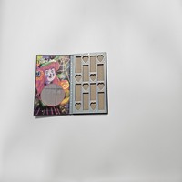 Palette di ombretti magnetica vuota a tema Halloween, stile flip book, di alta qualità, per packaging cosmetico personalizzato fai-da-te.