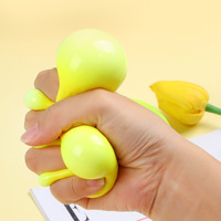 Jouet créatif liquide thermochromique en forme de citron, jouet souple en TPR qui change de couleur, balle anti-stress à presser, jouet sensoriel pour enfants