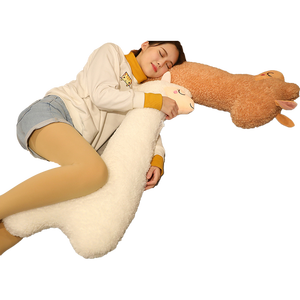 Animal de <span class=keywords><strong>peluche</strong></span> <span class=keywords><strong>gigante</strong></span> para niños, juguete de felpa suave de <span class=keywords><strong>alpaca</strong></span>, con felpa para dormir, venta al por mayor de fábrica - Product Image 6