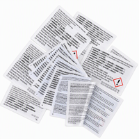 OEM Custom Tweelaagse Stickerlabels Dubbellaagse Druk Groothandel Zelfklevende Labels voor Cosmetica Voedsel Flessen Potten