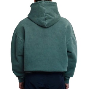 Sweat à capuche oversize en coton 100% de qualité supérieure, 400 g/m², avec logo personnalisé, style streetwear, lavage à l'acide, coupe ample, pour homme - Product Image 6