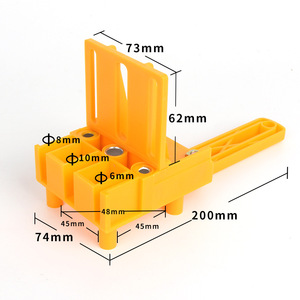 Localizador de taladros rectos para carpintería, herramienta manual de plástico ABS de 6MM, 8MM, 10MM para uso doméstico - Product Image 3