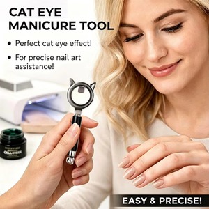 Herramienta Magnética 3D para Uñas con Orejas de Gato, Efecto Ojo de Gato Hueco para Manicura con Gel Magnético, Línea Francesa, Efecto Aurora, Imán para Arte de Uñas - Product Image 4
