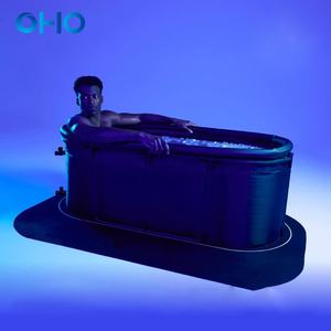 OHO Popular <span class=keywords><strong>Piscina</strong></span> de Hielo Portátil Ovalada para 1 Persona, <span class=keywords><strong>Piscina</strong></span> de Inmersión en Frío con Sistema de Enfriamiento - Product Image 3