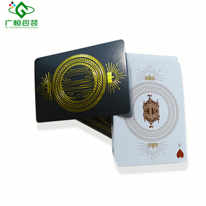Bán Buôn Biểu Tượng Tùy Chỉnh 310G Đức Lõi Đen Giấy <span class=keywords><strong>In</strong></span> Ấn Bạc Vàng Lá Dập Nổi Lạnh Lá Chơi Thẻ Khuyến Mại - Product Image 3