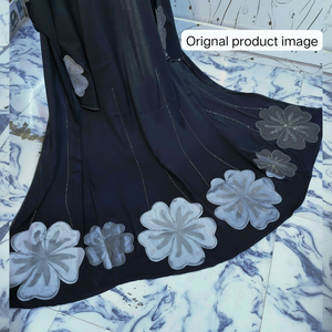 Ropa musulmana tradicional islámica elegante modesta para mujer lujosa estilo Abaya Premium Dubai-Accesorio incluido - Product Image 1