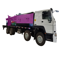 Plate-forme de forage de puits d'eau montée sur camion 600m perceuse d'eau profonde plate-forme de forage de puits d'eau hydraulique