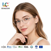 Kacamata Optik Logam Oval Tipis Grosir, Ringan, Bingkai Penuh, Resep, Anti Cahaya Biru, Nyaman untuk Pekerjaan Komputer