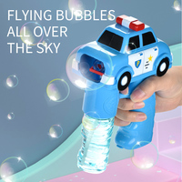 Haute sécurité enfants Machine à bulles souffleur pistolet automatique clignotant lumière son tireur nouveau ABS plastique feu Police ensemble