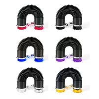 Tuyau flexible universel pour filtre à air de voiture 75mm tuyau d'admission d'air froid de moteur de voiture 1M support de connecteur de tuyau d'entrée de conduit Turbo
