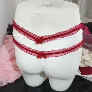 String color-block, dentelle, taille basse, lingerie féminine sexy et séduisante, nouveau style tendance. - Product Image 3