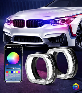 Nueva Luz Decorativa LED 5D con Ojo <span class=keywords><strong>de</strong></span> Ángel, Controlada por Aplicación, para Faros Delanteros <span class=keywords><strong>de</strong></span> Coche y Motocicleta - Product Image 1
