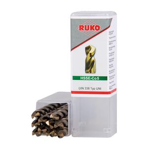 เจาะบิด ruko DIN DIN 338ชนิด Uni Nominal DM 9.5มม. hsse-Co 5สามพื้นผิวด้านตัด5xdmright-hand ความยาวเกลียว81มม - Product Image 3