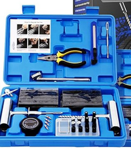 Kit de Reparación de Neumáticos Universal de Alta Resistencia de 68 Piezas, Herramienta Manual para Reparar Pinchazos de Automóviles y Motocicletas, Juego de Herramientas de Reparación Eficiente - Product Image 6