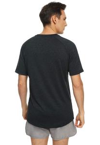 T-shirt de sport tricoté pour homme, respirant, anti-UV, à séchage rapide, coupe classique, vêtements de sport actifs, manches courtes - Product Image 3