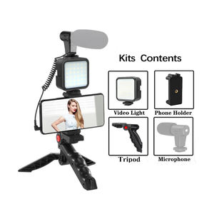 Vente chaude Selfie Anneau Lumière avec LED <span class=keywords><strong>TikTok</strong></span> Streaming Microphone Bureau Beauté Éclairage Photographique Support de Téléphone Trépied Stand - Product Image 2